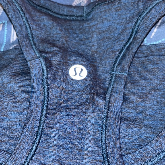 Lululemon run swiftly tech racerback blue black heather tank top 8 - Picture 2 of 8